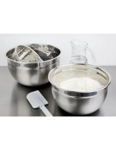 Bassine acier inoxydable fond silicone Vogue 8L