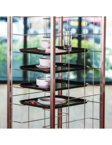 Chariot de débarrassage en acier 7 niveaux Craven