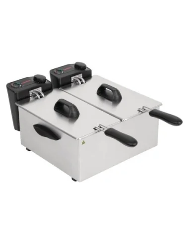 Friteuse de comptoir double Caterlite peu intensive 2x 3,5L
