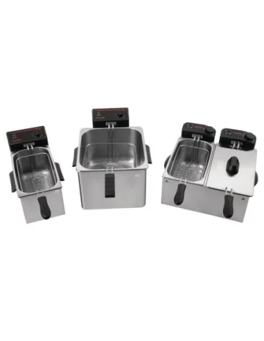 Friteuse de comptoir double Caterlite peu intensive 2x 3,5L