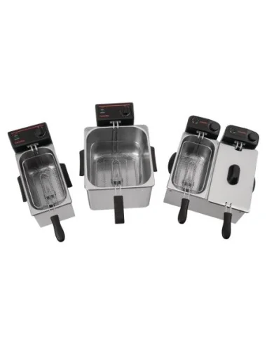 Friteuse de comptoir double Caterlite peu intensive 2x 3,5L