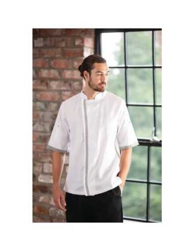 Veste de cuisine blanche à manches courtes Southside M