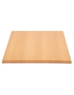 Plateau de table carré Bolero effet hêtre 700mm 2