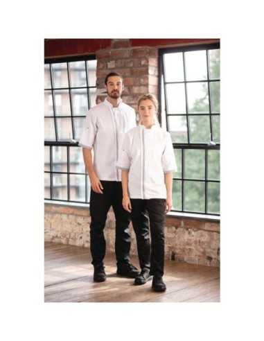 Veste de cuisine blanche à manches courtes Southside M
