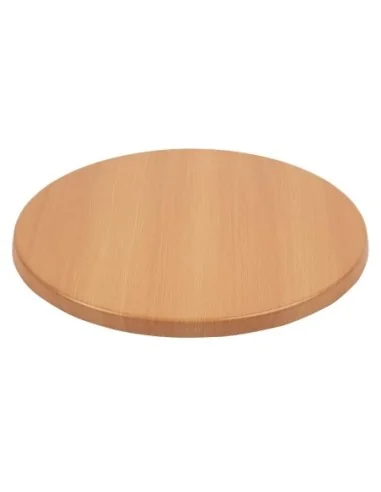 Plateau de table rond Bolero effet hêtre 600mm