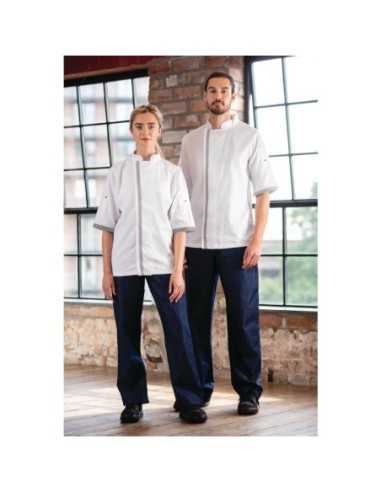 Veste de cuisine blanche à manches courtes Southside M