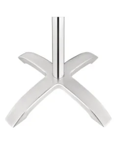 Pied de table 4 branches Bolero aluminium brossé 2