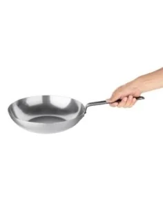 Wok en acier carbone Vogue 280mm 2