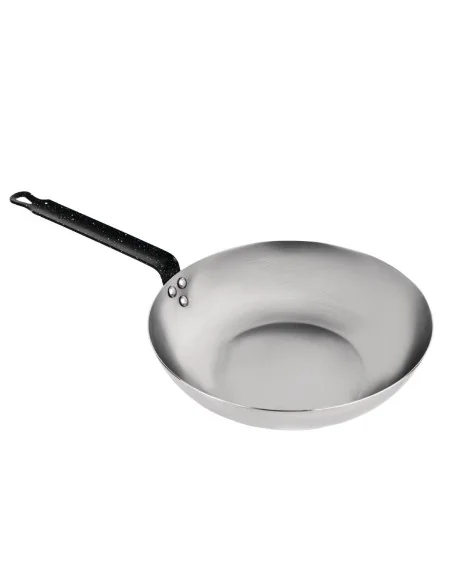 Wok en acier carbone Vogue 280mm
