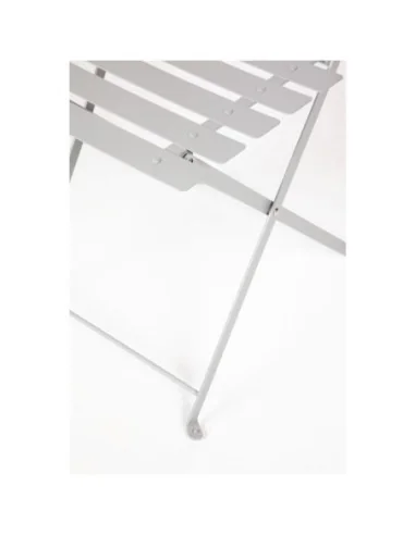 Chaise de terrasse pliantes en acier gris Bolero (lot de 2)