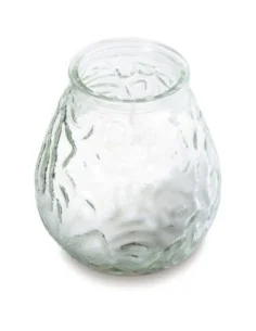 Bougies vénitiennes Bolsius Low Boy transparentes (Lot de 12)