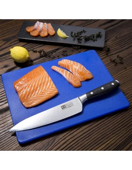 Petite planche à découper basse densité Hygiplas bleue