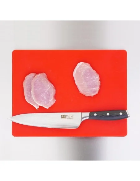 Petite planche à découper basse densité Hygiplas rouge