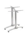 Pied de table double aluminium Bolero (Lot de 2)