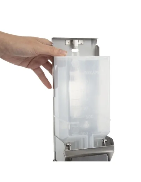 Distributeur de savon liquide en acier inoxydable Jantex 1 litre