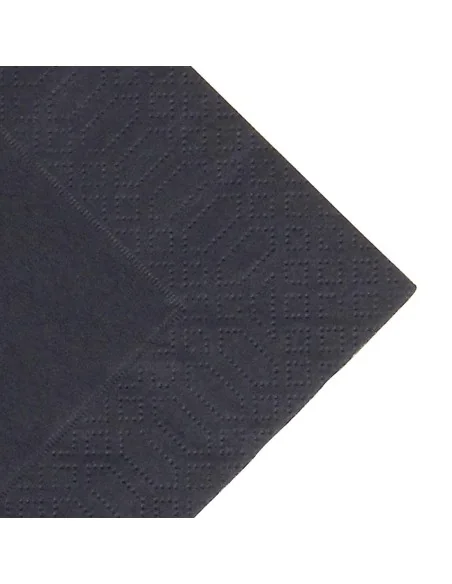 Serviettes snacking ouate noires compostables Duni 330mm (lot de 1000)