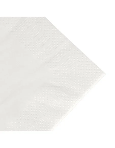 Serviettes déjeuner ouate blanches compostables Duni 400mm (lot de 1000)