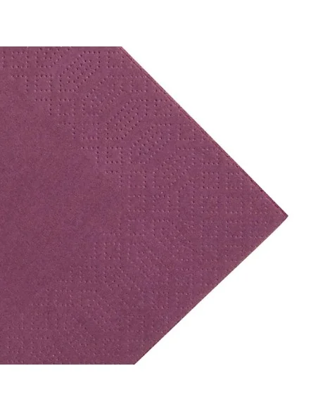 Serviettes ouate prune Duni 330mm (Lot de 1000)