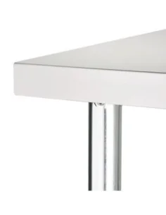 Table en acier inoxydable sans rebord Vogue 900 x 700mm 2