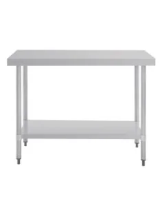 Table en acier inoxydable sans rebord Vogue 1200 x 700mm 2