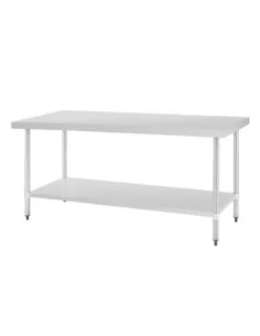 Table en acier inoxydable sans rebord Vogue 1800 x 700mm