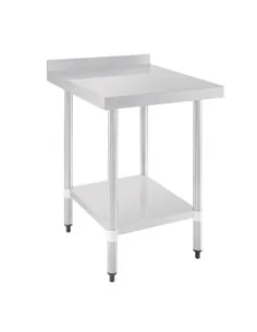 Table en acier inoxydable avec rebord Vogue 600 x 700mm