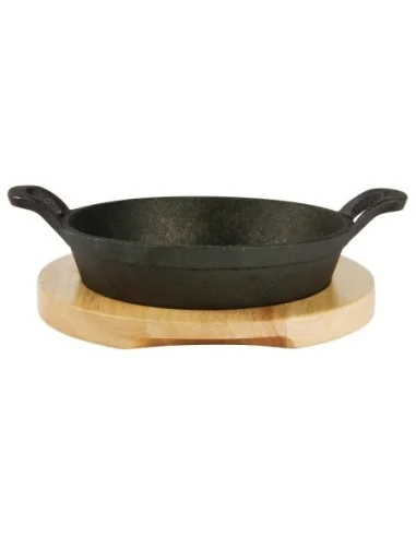 Plat en fonte rond à oreilles Olympia