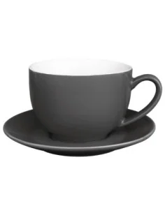 Tasses à cappuccino Olympia Café grises 340 ml (lot de 12)