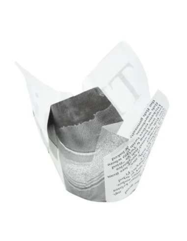 Cornets à frites antigraisse motif papier journal (lot de 1100)