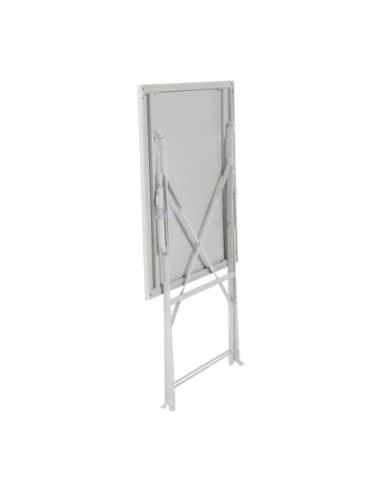 Table de terrasse carrée en acier Bolero grise 600mm