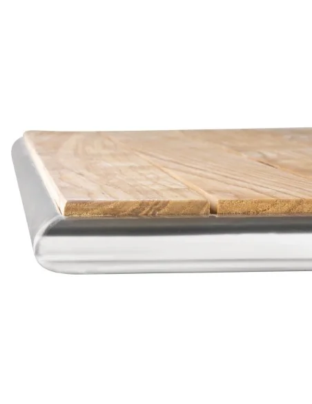 Table bistro carrée plateau basculant frêne Bolero 600mm