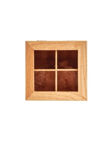 Mini boîte à thé en hévéa Olympia