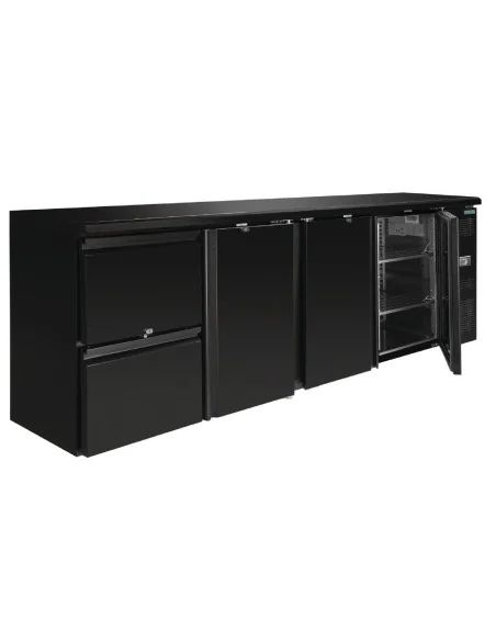Arrière-bar Polar Série U 3 portes et 2 tiroirs