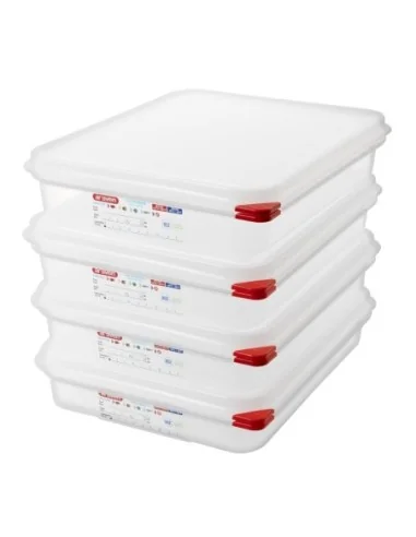 Boîte alimentaire GN1/2  Araven 4L (Lot de 4)