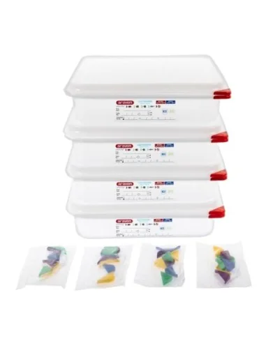 Boîte alimentaire GN1/2  Araven 4L (Lot de 4)