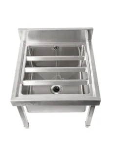 Bac vide seaux en acier inoxydable Vogue 2