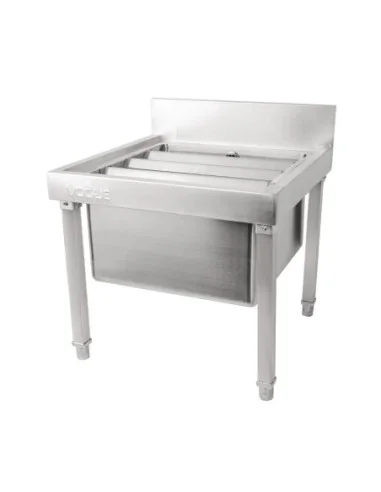 Bac vide seaux en acier inoxydable Vogue