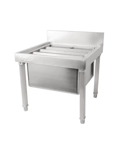 Bac vide seaux en acier inoxydable Vogue