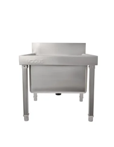 Bac vide seaux en acier inoxydable Vogue