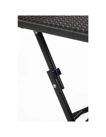 Table carrée pliante en rotin PE Bolero 600mm
