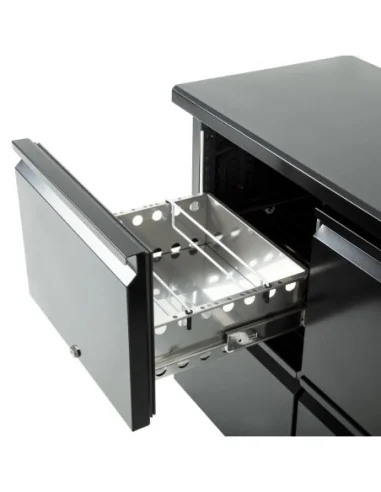 Arrière-bar Polar Série U 2 portes et 4 tiroirs