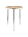 Table ronde en frêne et aluminium Bolero 600mm