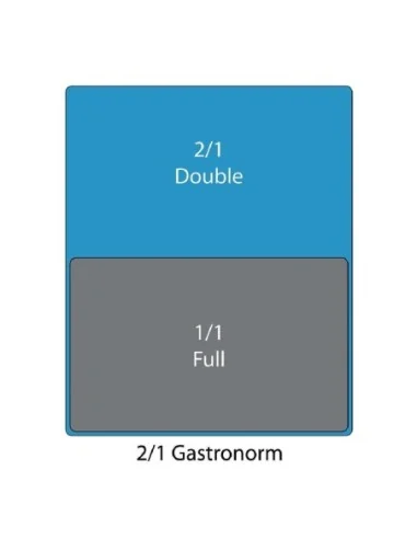 Bac inox GN 2/1 Vogue 20mm