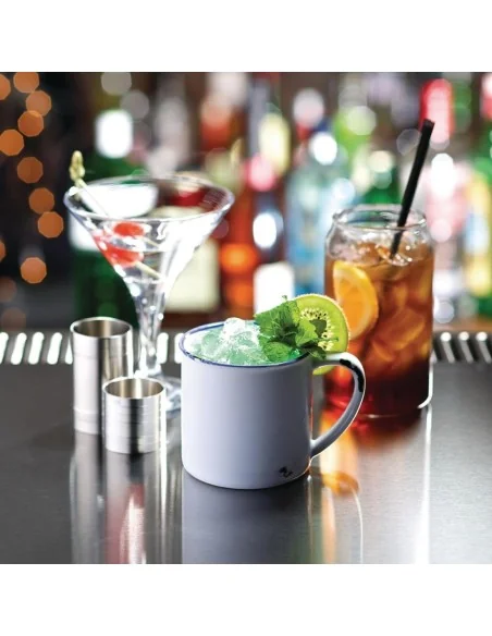 Mug en acier émaillé Olympia (Lot de 6)