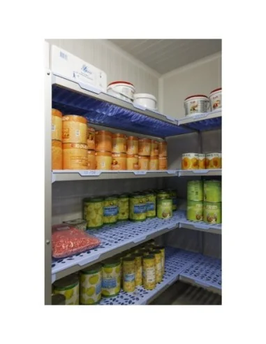 Rayonnage modulaire en angle 4 niveaux Tournus 500 x 849mm