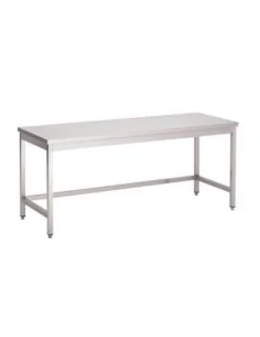 Table inox sans étagère basse Gastro M 1000 x 700 x 890mm