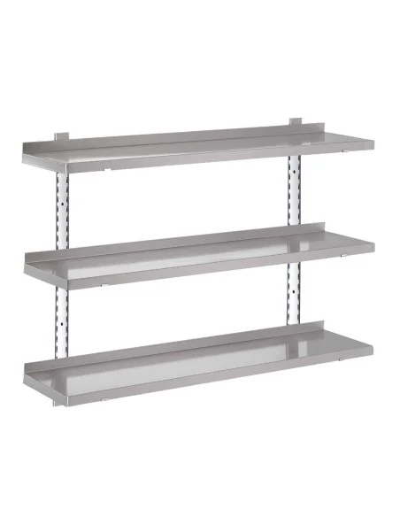 Etagère murale inox sans supports Gastro M 1200 x 400mm