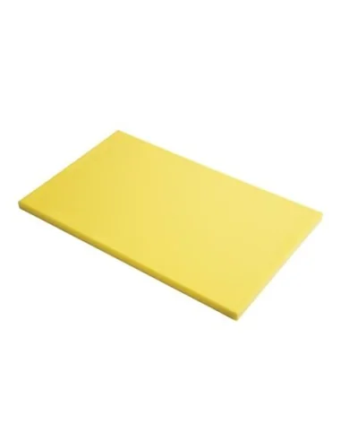 Planche à découper en polyéthylène haute densité Gastro M  jaune