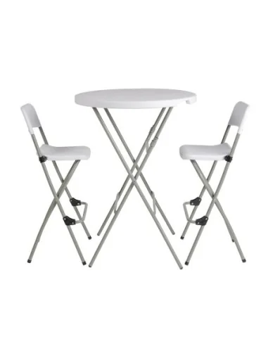 Tabourets hauts pliants Bolero (lot de 2)