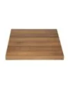 Plateau de table carré Bolero 700mm effet bois chêne rustique